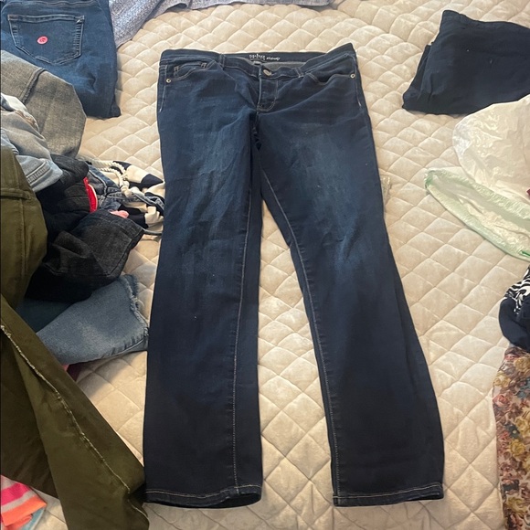 Soho Women's Skinny Jeans - Dark Blue - Picture 1 of 5
